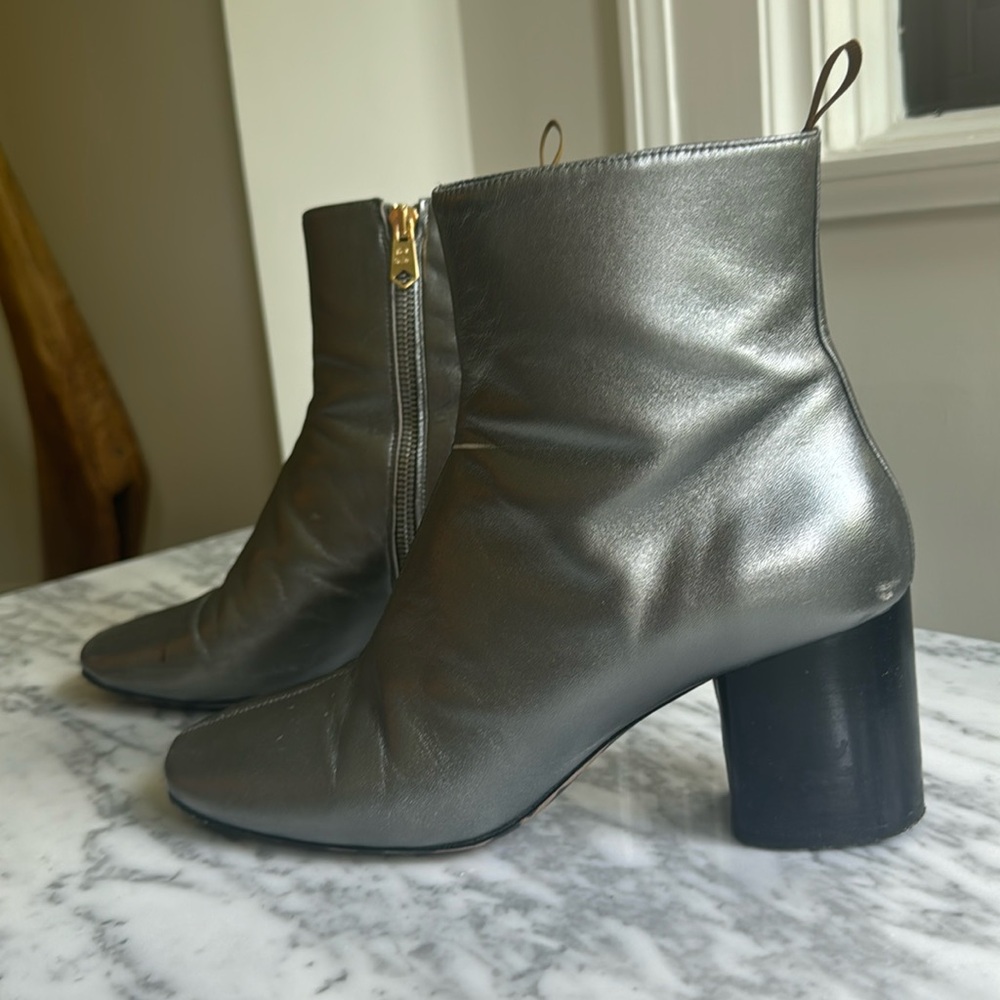 Paul Smith Silver Moss Leather Boot